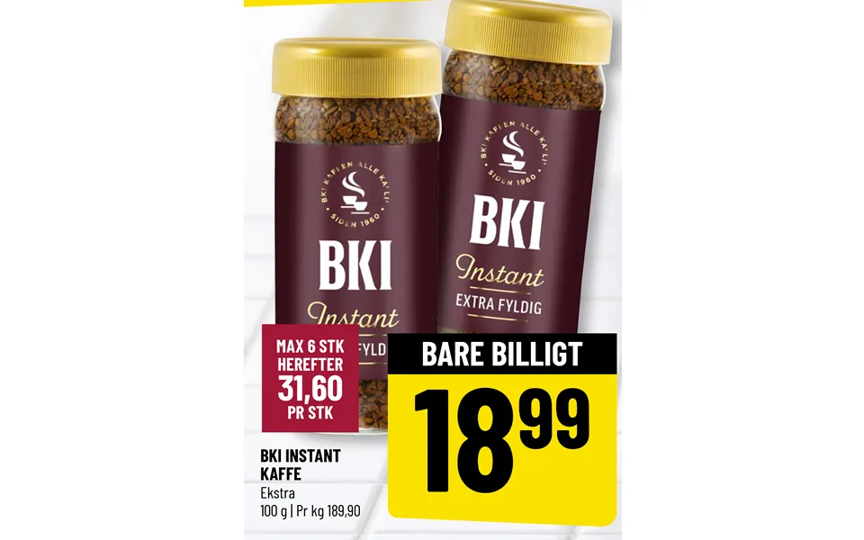 Bki instant coffee