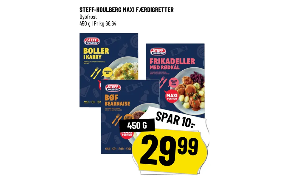 Steff- houlberg maxi ready meals