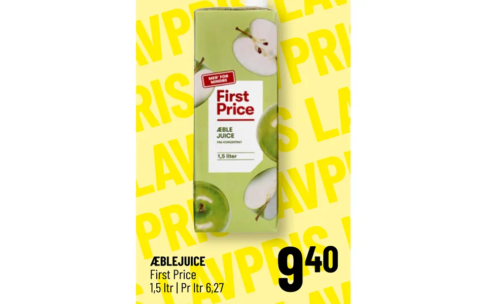 Apple juice first price