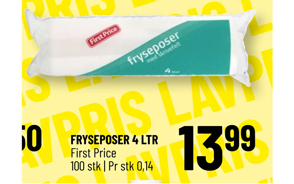 Fryseposer 4 Ltr First Price
