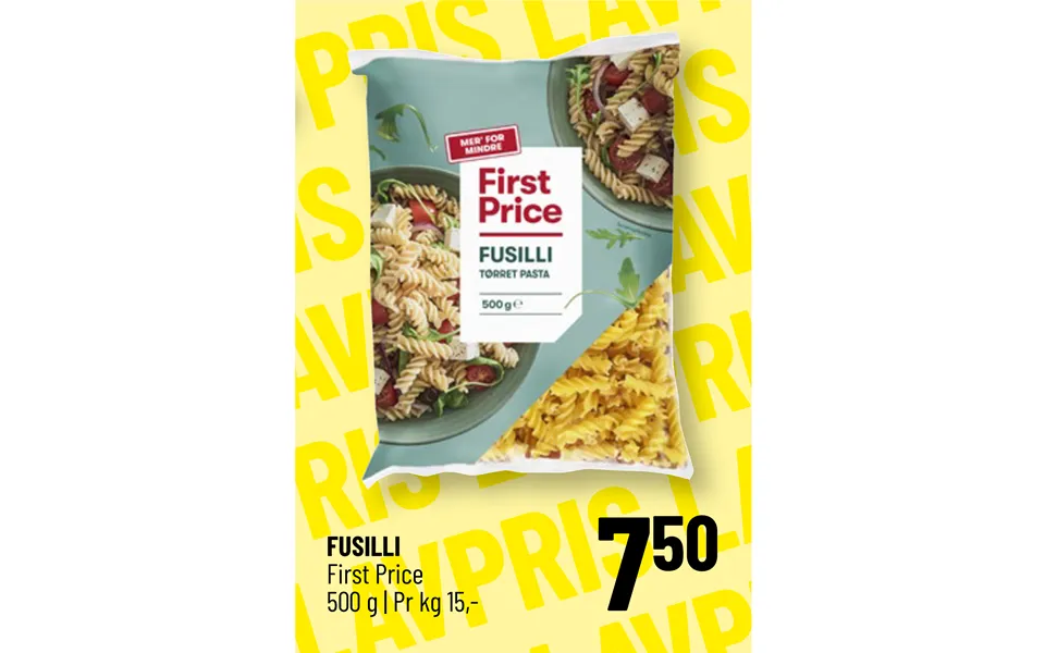 Fusilli first price