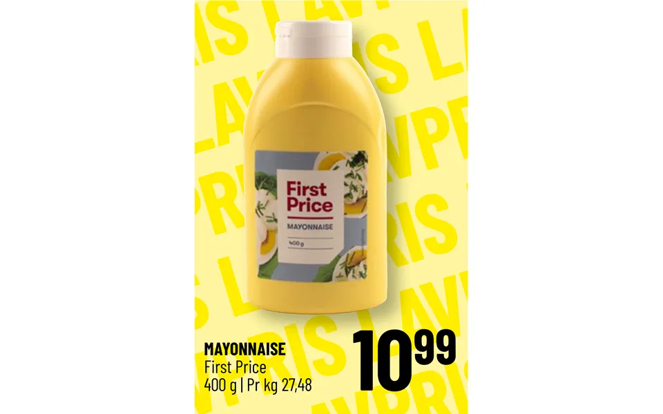 Mayonnaise First Price