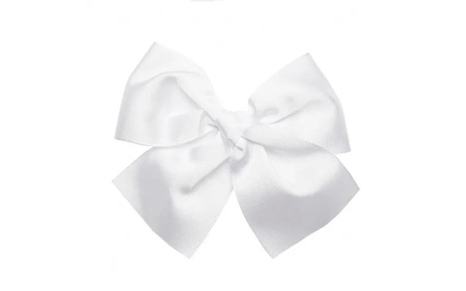 Condor hairclip large with bow - white