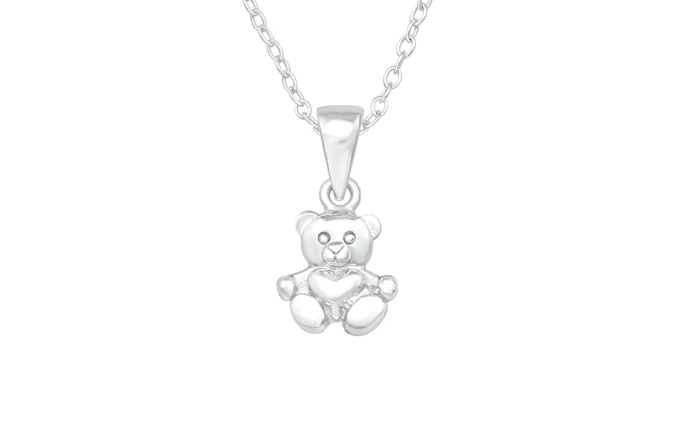 Sweetest teddy bear necklace in silver