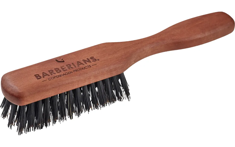 Beard Brush With Handle Wood