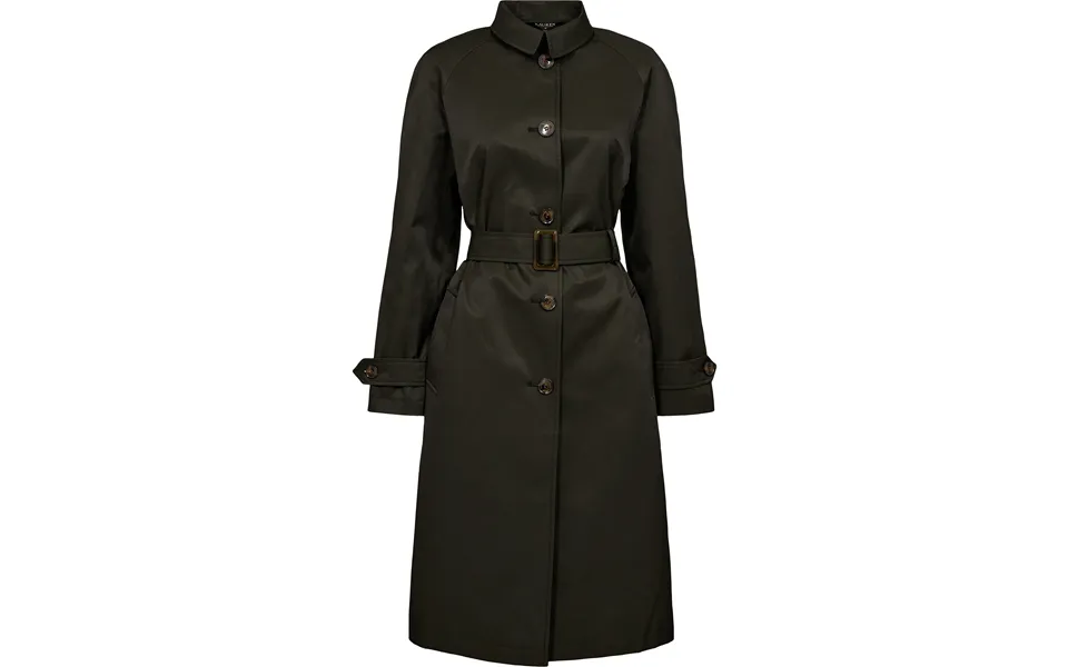 Belted cottonblend trench coat
