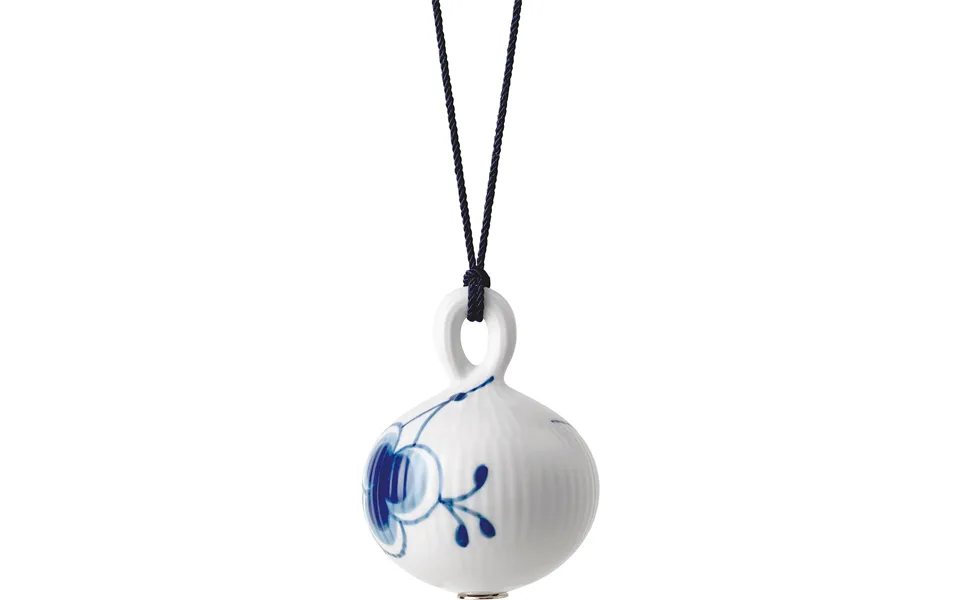 Blue mega fluted christmas ball 1 9,5 cm