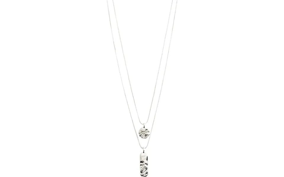 Blink recycled necklace 2in-1 silver-plated