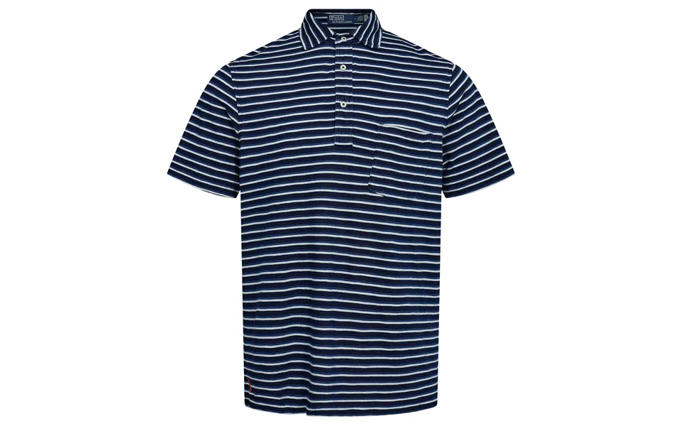 Classic fit striped jersey polo shirt