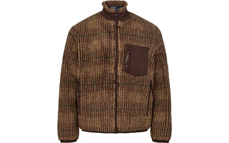 Glen Plaid Pile Fleece Jacquard Jacket