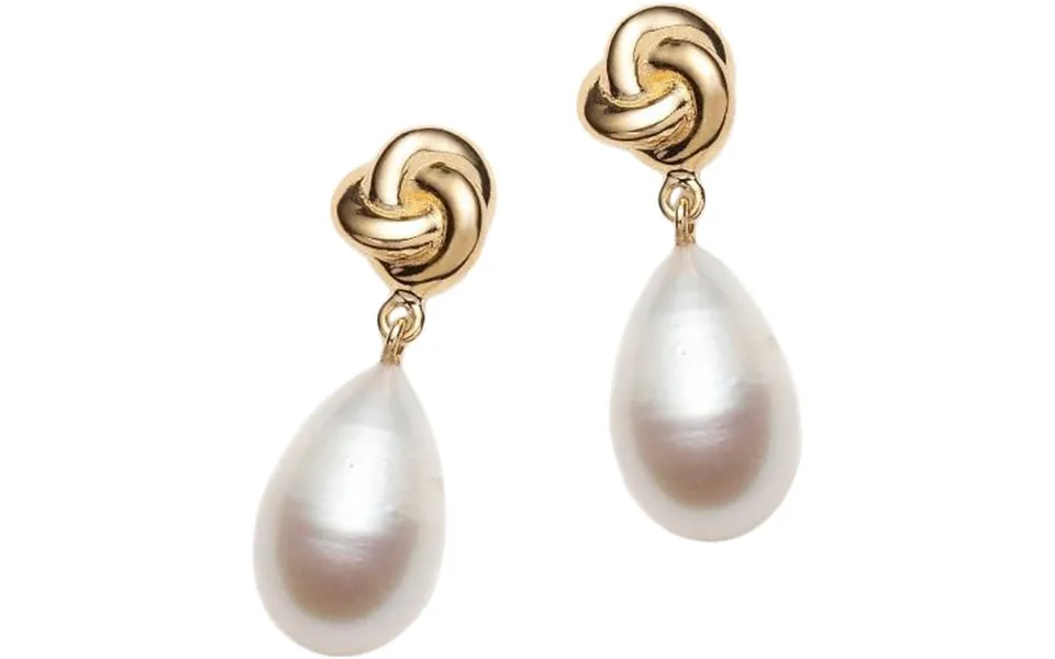 Knot pearl earring