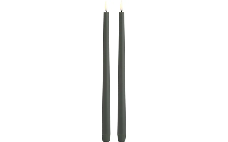 Led Taper Candle - Olive Green