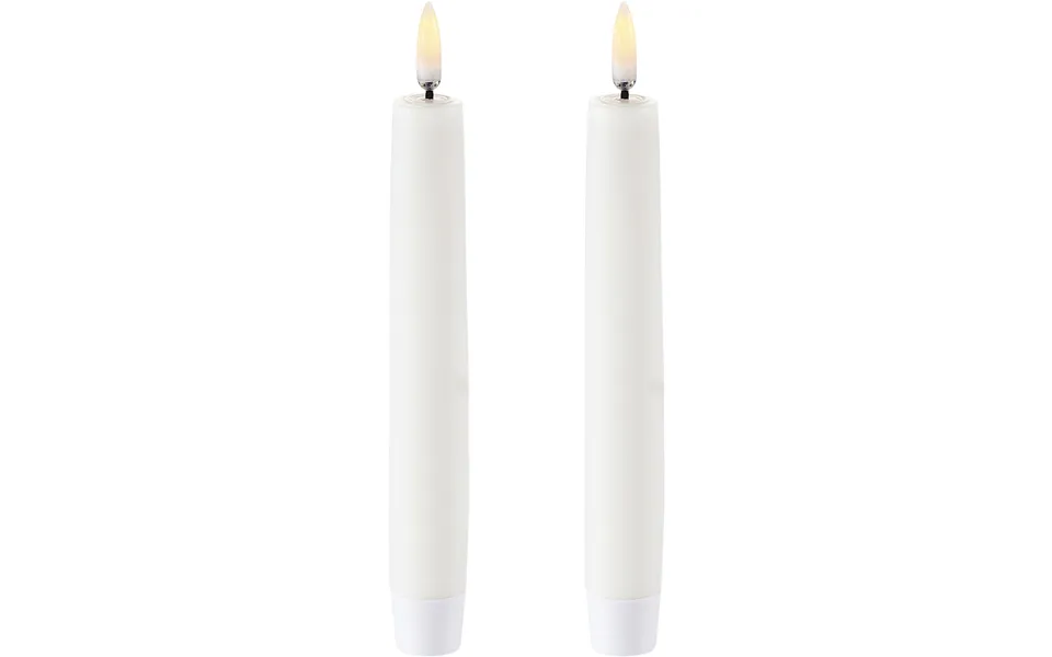 Part taper candle twin pack - nordic white