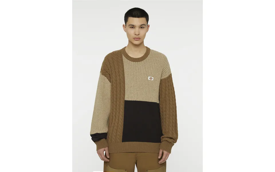 Lucas patchwork sweater black