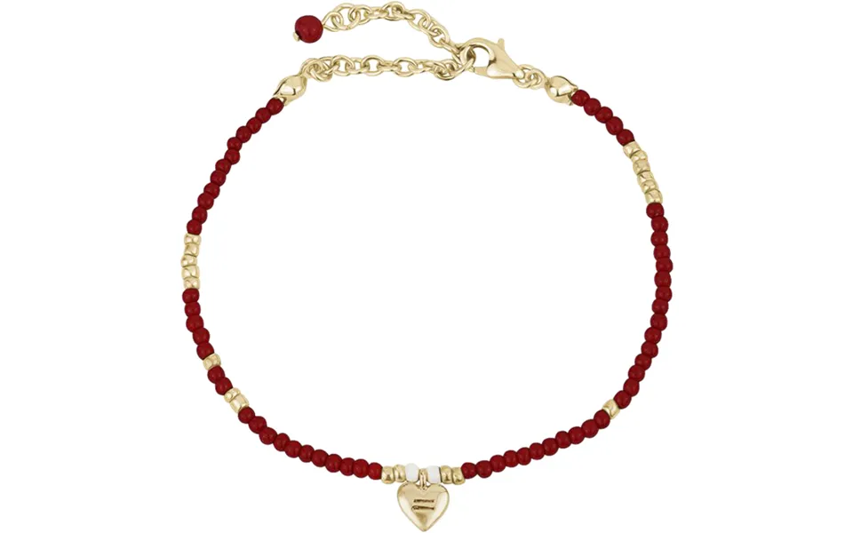 Red beaded bracelet lining gender justice