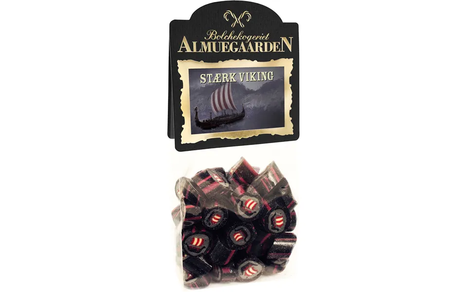 Strong viking sweets with taste of peppery salty liquorice