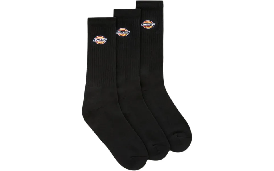 Valley coarse embroidered sock black