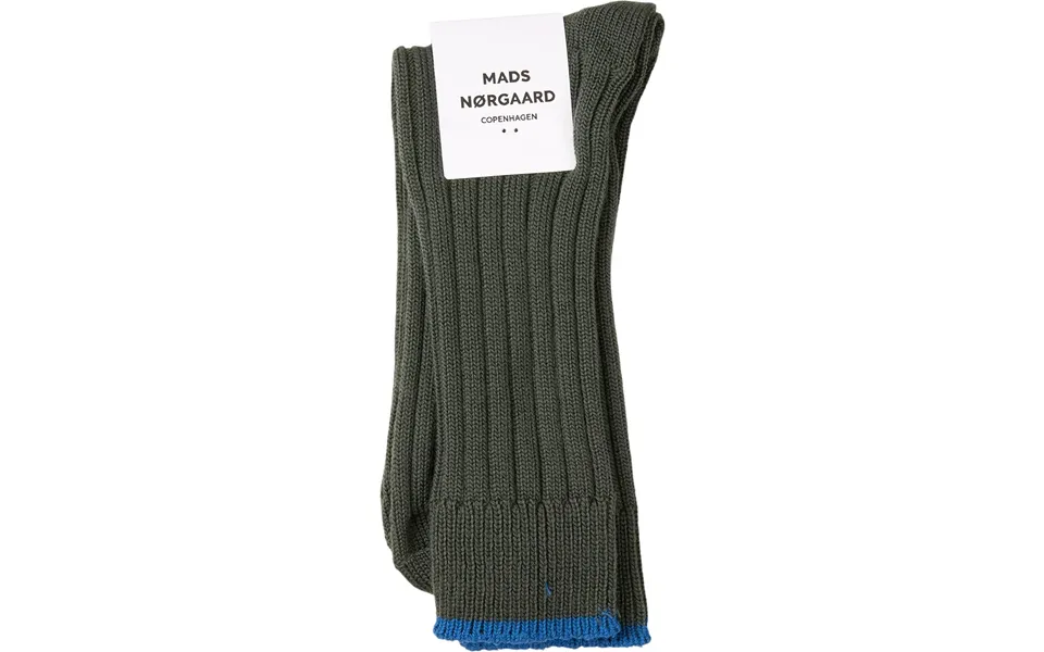 Woolen carl rib socks
