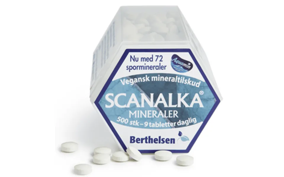 Berthelsen Scanalka Mineraler - 500 Tabl.