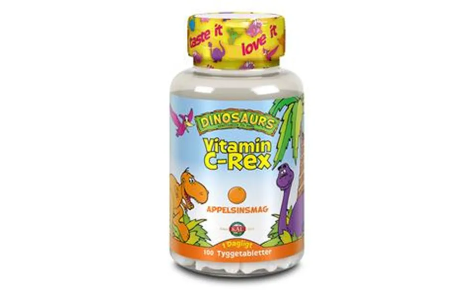 Kal Dinosaurs Vitamin C-rex - 100 Tyggetabl.