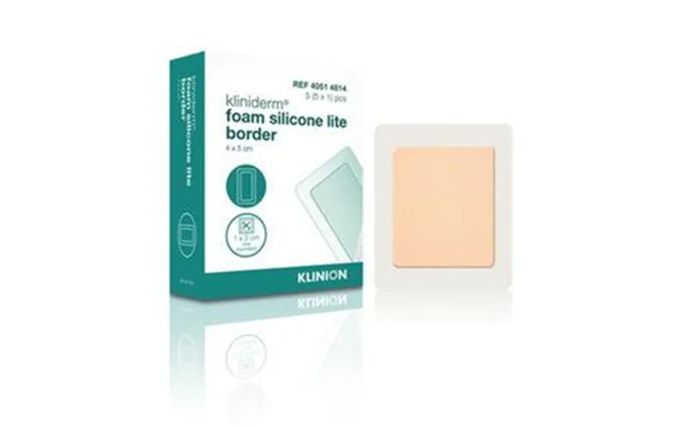 Kliniderm Foam Silikone Lite Border - 4x5 Cm
