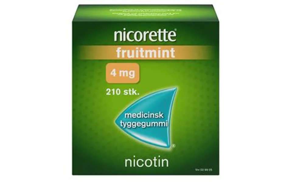 Nicorette Tyggegummi Fruitmint , 4 Mg - 210 Stk