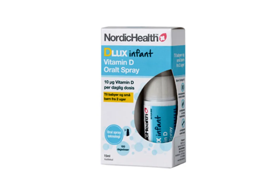 Nordichealth Dlux Infant D-vitaminspray - 15 Ml
