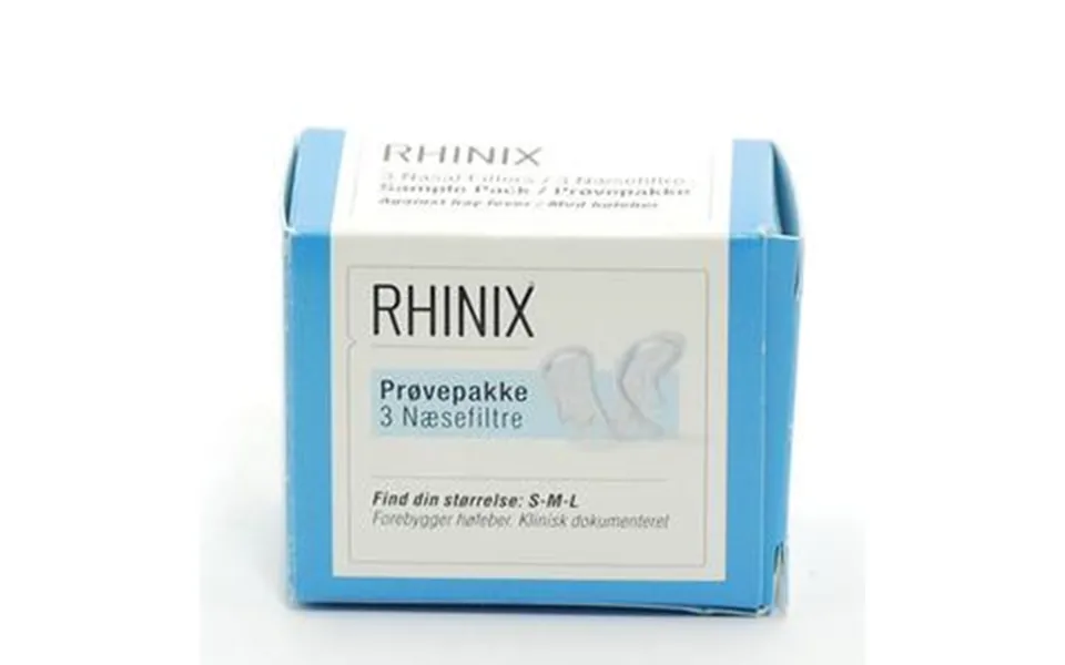 Rhinix Næsefilter - Prøvepakke 3 Stk.