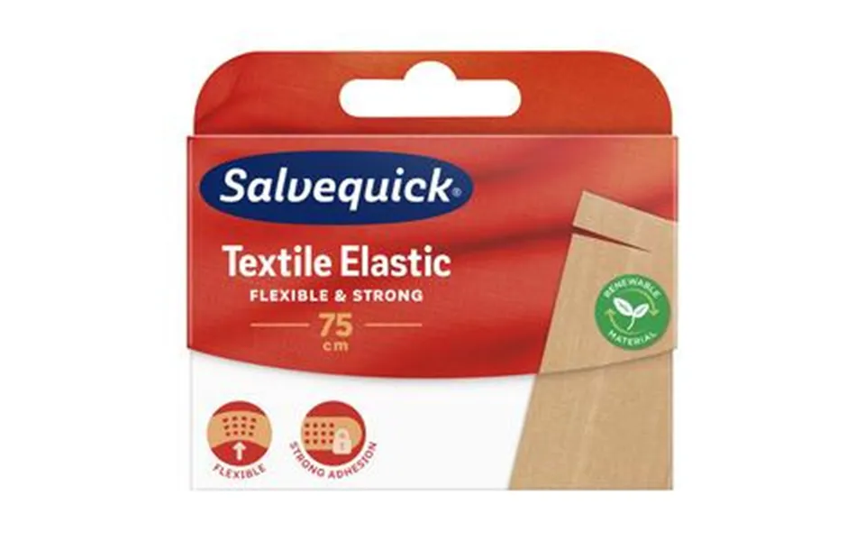 Salvequick Textile Elastic Plaster - 75 Cm