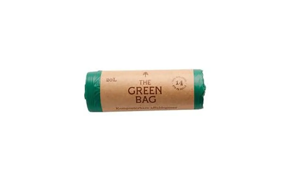Thé green behind biodegradable freeze garbage bags - 20 l