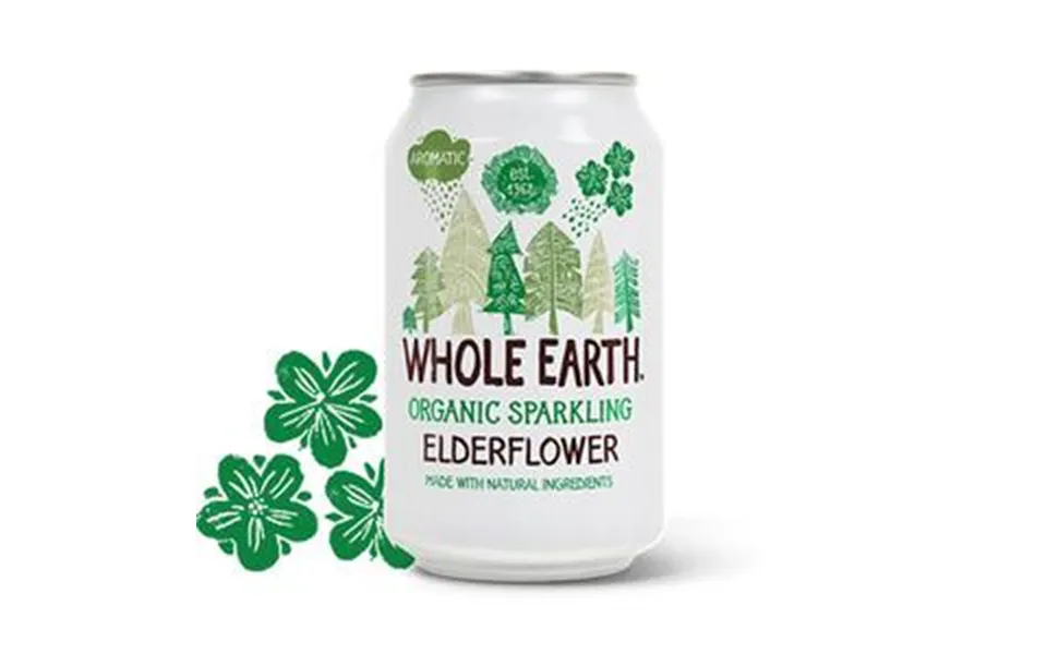 Whole Earth Elderflower Soda I Dåse Ø - 330 Ml.