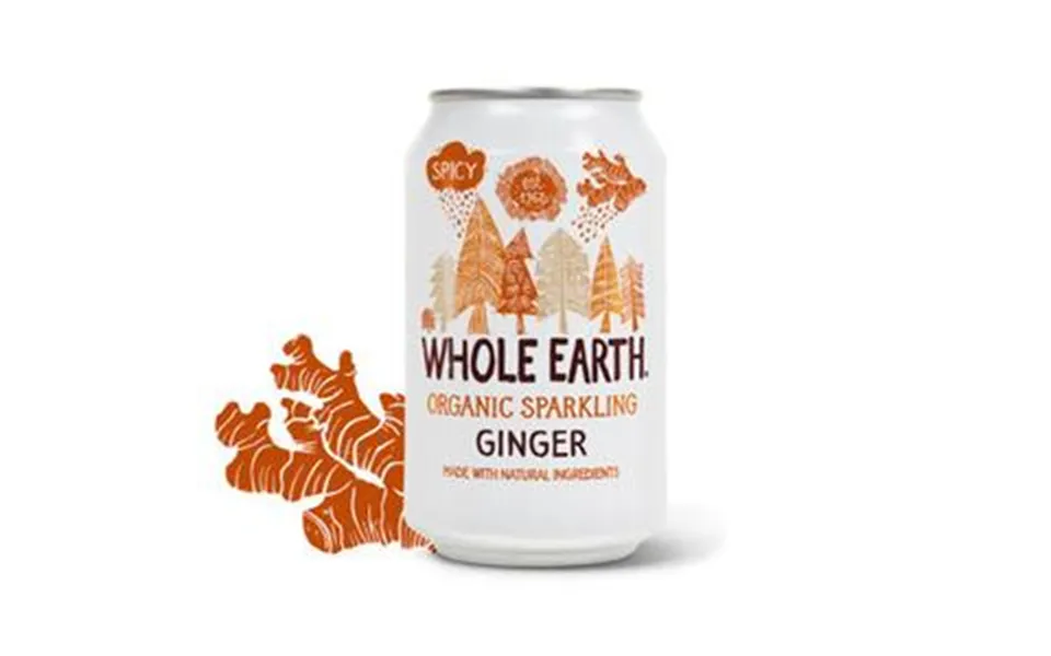 Whole Earth Ginger Soda I Dåse Ø - 330 Ml.