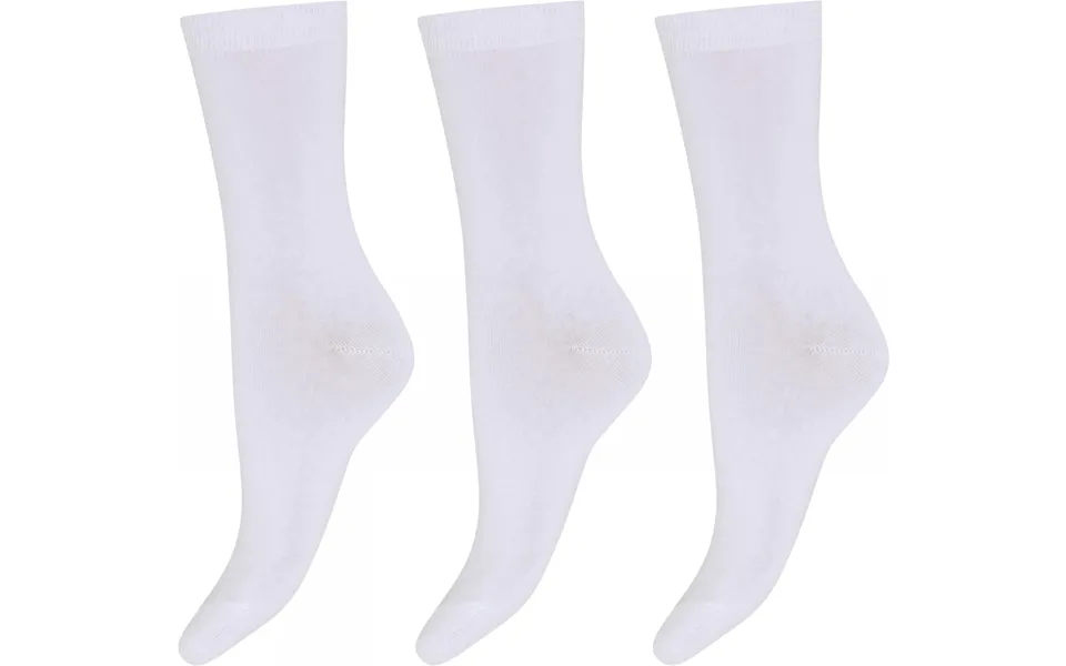 Decoy 3-pak ankle stockings organic cotton white 37 41