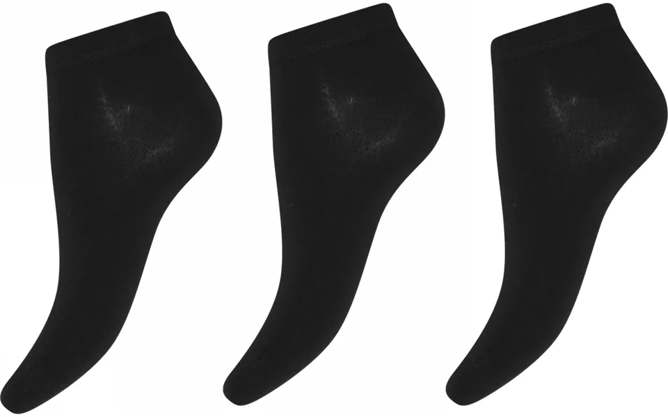 Decoy 3-pak sneaker stockings bamboo black 37 41
