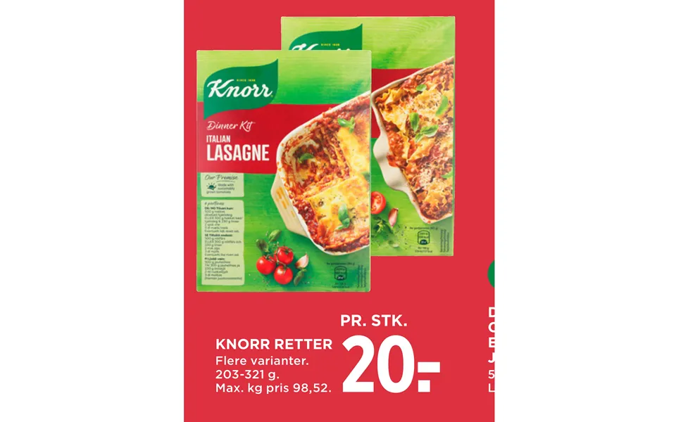 Knorr dishes
