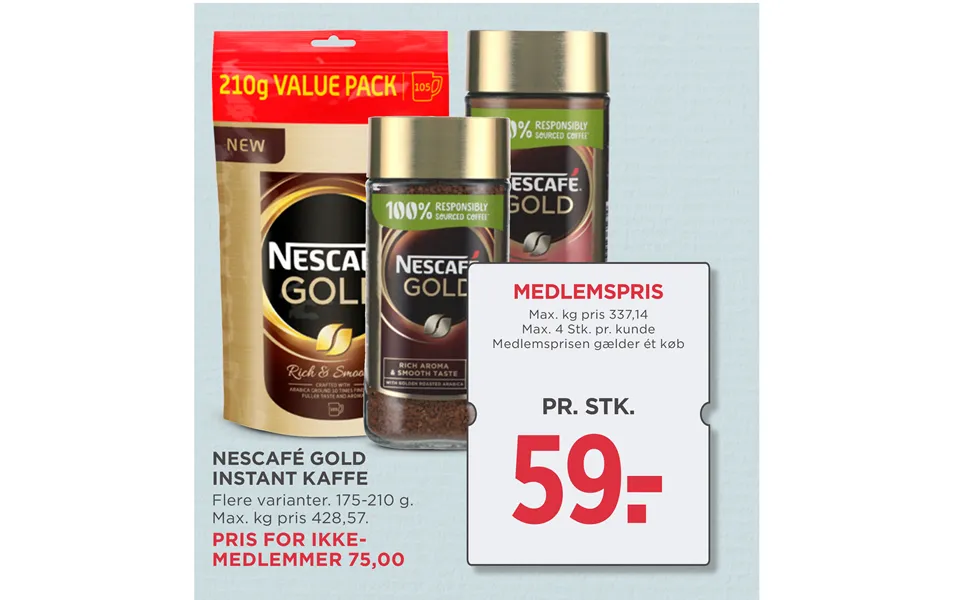 Nescafe gold instant coffee