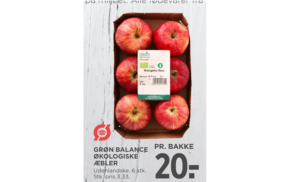 Grøn Balance Økologiske Æbler