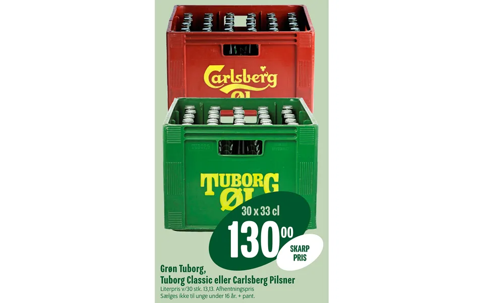 Grøn Tuborg, Tuborg Classic Eller Carlsberg Pilsner