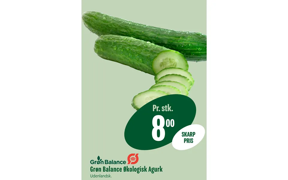 Green balance organic cucumber