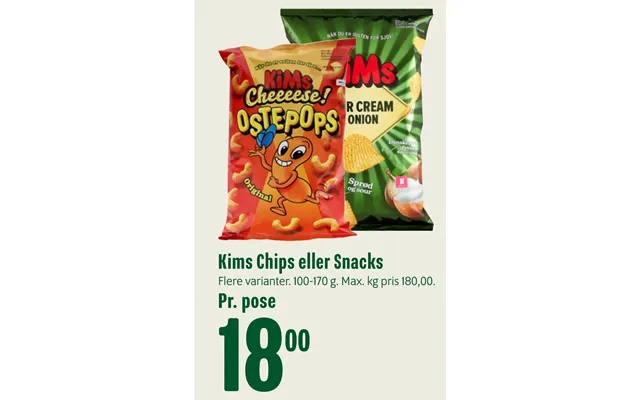 Kims Chips Eller Snacks product image