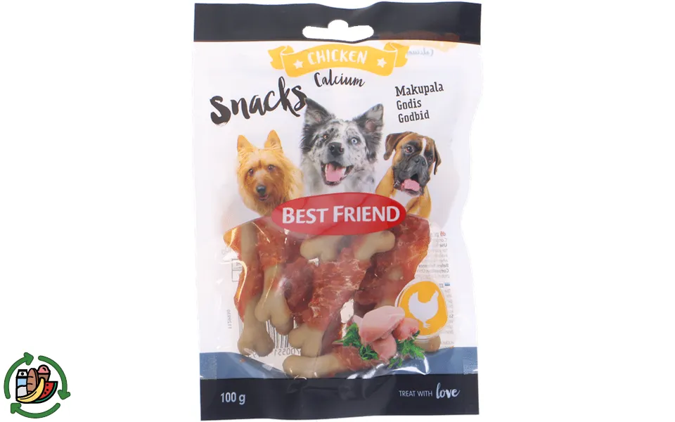 Best friend knogleformede dog treats chicken fillet