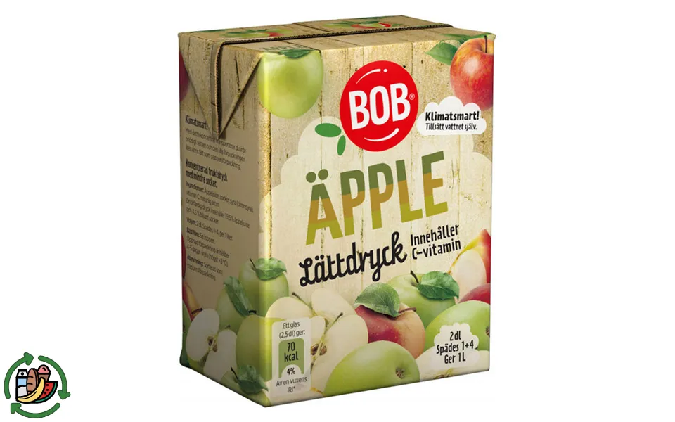 Bob 2 X Æble Saft Koncentrat