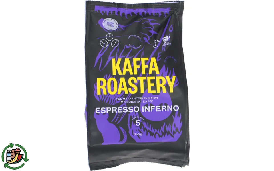 Kaffa roastery dark roasted espresso coffee