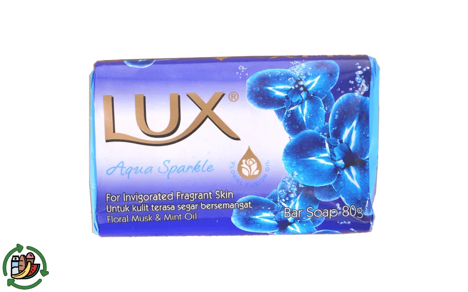 Lux 3 x sæbebar aqua sparkle