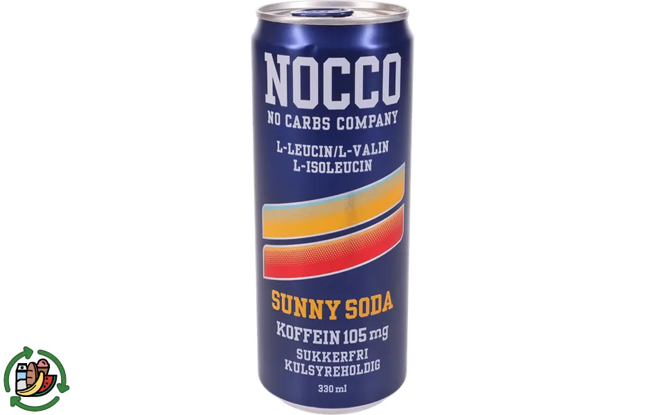 Nocco energy drink sunny soda sugar 10-pak