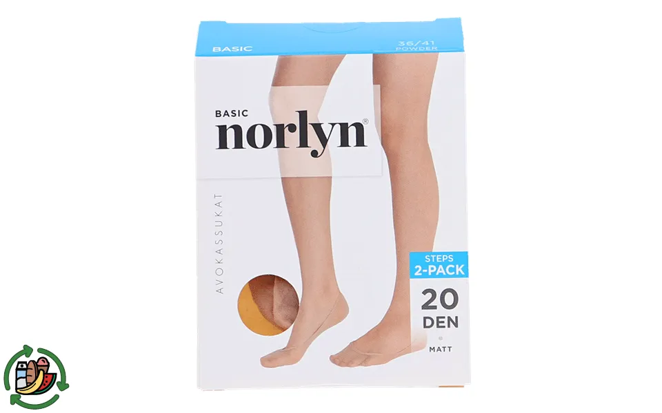 Norlyn thin steps stockings basic powder str 36-41 2-pak