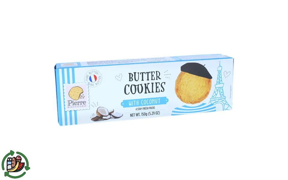 Pierre biscuiterie french smørsmåkager coconut