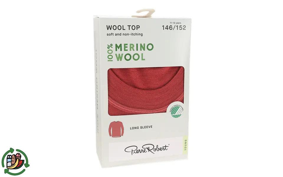 Pierre robert wool undershirt red str 146-152