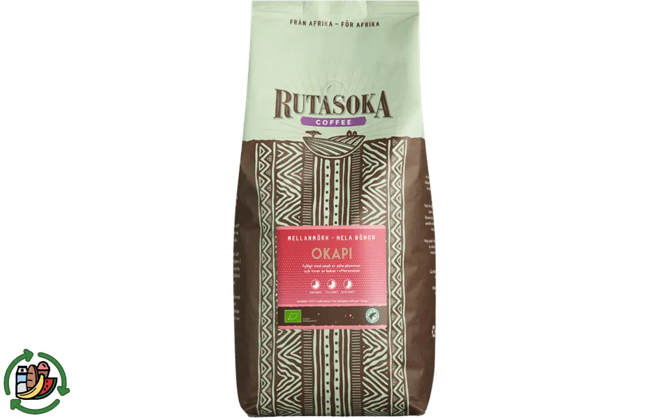 Rutasoka coffee beans okapi between toasted 1kg