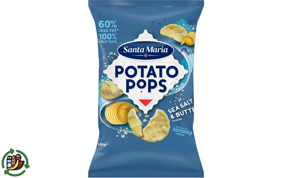 Santa maria potato pops sea salt & butter